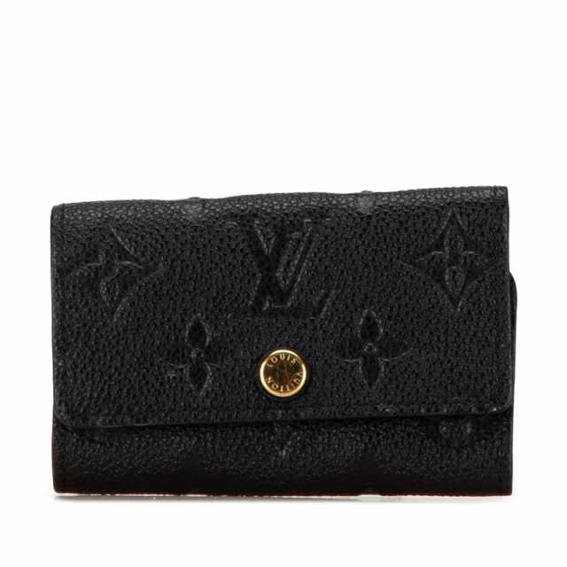 ルイ ヴィトン モノグラム アンプラント ミュルティクレ6 キーケース M64421 ノワール ブラック レザー LOUIS VUITTON 【中古】