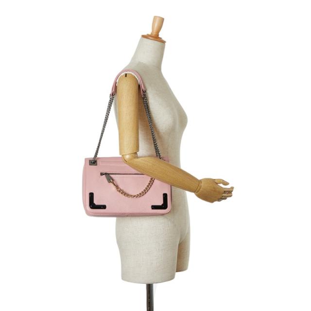 フルラ ハンドバッグ チェーンショルダーバッグ ピンク レザー