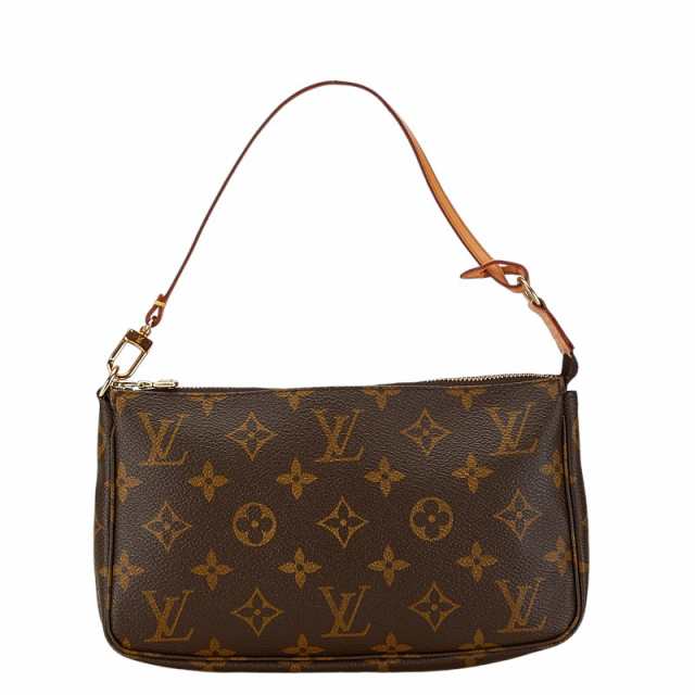 ルイ ヴィトン モノグラム ポシェット アクセソワール アクセサリーポーチ ハンドバッグ M51980 ブラウン PVC LOUIS VUITTON 【中古】