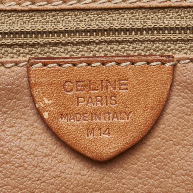 セリーヌ マカダム ロゴ 斜め掛け ショルダーバッグ ブラウン PVC レザー レディース CELINE 【中古】 ショルダーバッグ
