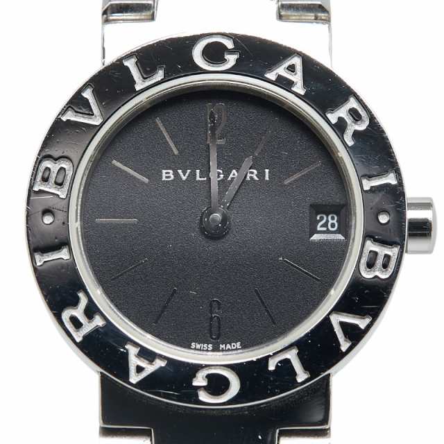 ブルガリ ブルガリブルガリ 腕時計 BB23SS クオーツ ブラック文字盤 ステンレススチール レディース BVLGARI 【中古】