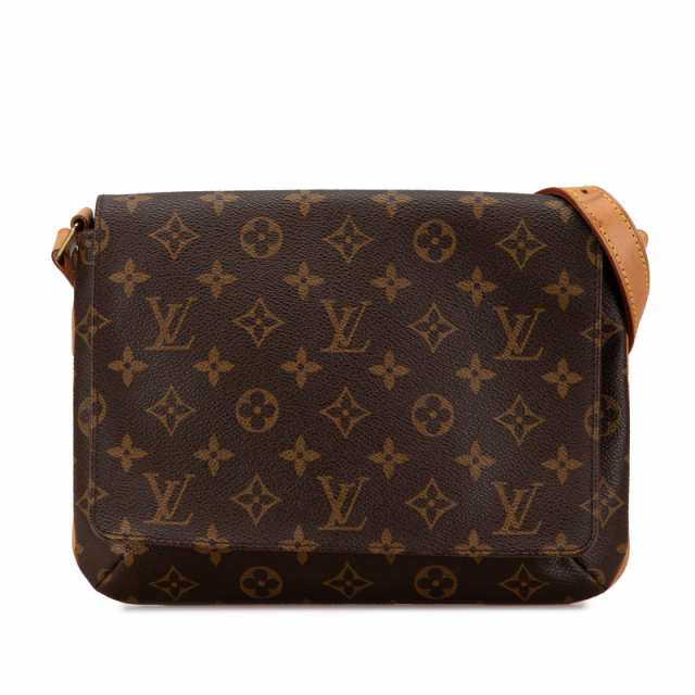 ルイ ヴィトン モノグラム ミュゼット タンゴ ショート ショルダーバッグ ハンドバッグ M51257 ブラウン PVC LOUIS VUITTON 【中古】