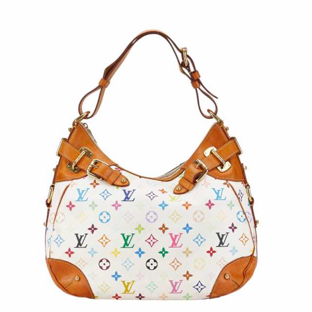 ルイ ヴィトン モノグラム マルチカラー グレタ ワンショルダーバッグ M40195 ブロン ホワイト PVC レザー LOUIS VUITTON 【中古】