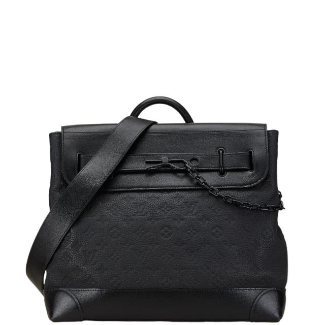ルイ ヴィトン モノグラム エクリプス スティーマーPM ハンドバッグ ショルダーバッグ 2WAY M44731 ノワール LOUIS VUITTON 【中古】