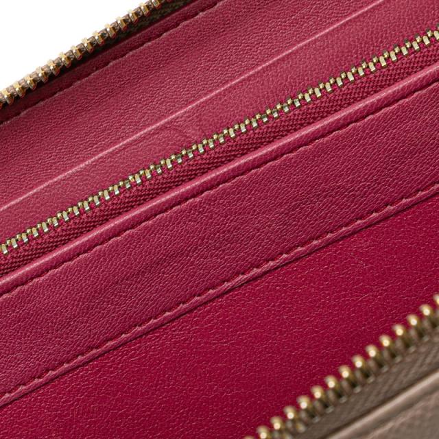ブルガリ ブルガリ ブルガリ ラウンドファスナー 長財布 ベージュ レザー レディース BVLGARI 【中古】_4