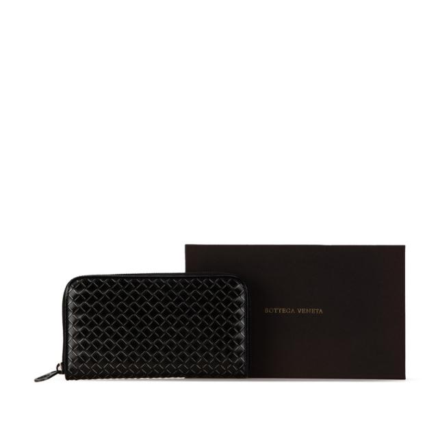 ボッテガヴェネタ イントレチャート 長財布 ブラック レザー レディース BOTTEGAVENETA 【中古】_7