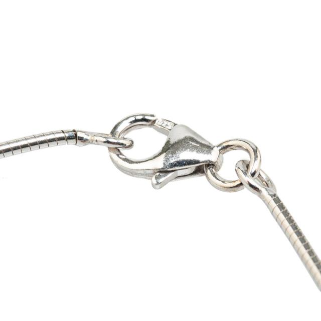 エルメス シェーヌダンクル イザティス ネックレス シルバー エメラルド メタル レディース HERMES 【中古】_2