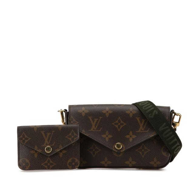 ルイ ヴィトン モノグラム ミュルティ ポシェット フェリシー 斜め掛け ショルダーバッグ M80091 ブラウン PVC LOUIS VUITTON 【中古】の通販は 117,900円