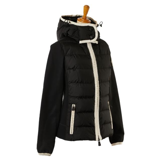 モンクレール グルノーブルライン MAGLIA マリア ロゴワッペン ダウン ジャケット サイズ:S ブラック ナイロン MONCLER 【中古】の通販は