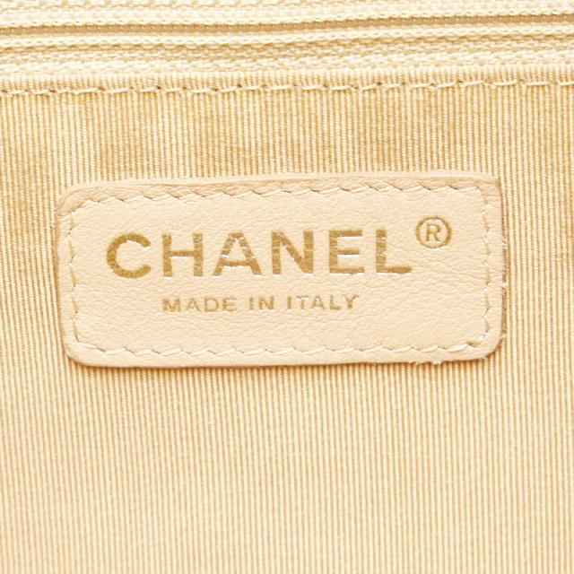 シャネル マトラッセ ココマーク ボーリングバッグ ハンドバッグ ベージュ キャビアスキン レディース CHANEL 【中古】_5