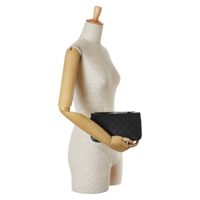 ルイ ヴィトン ダミエ アンフィニ ジッピーXL ラウンドファスナー 長財布 N61254 オニキス ブラック PVC レザー LOUIS VUITTON 【中古】_7