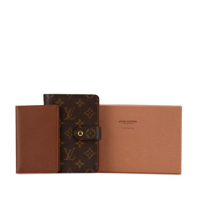 ルイ ヴィトン モノグラム ポルトパピエ ジップ 二つ折り財布 M61207  ブラウン PVC レザー レディース LOUIS VUITTON 【中古】の通販は
