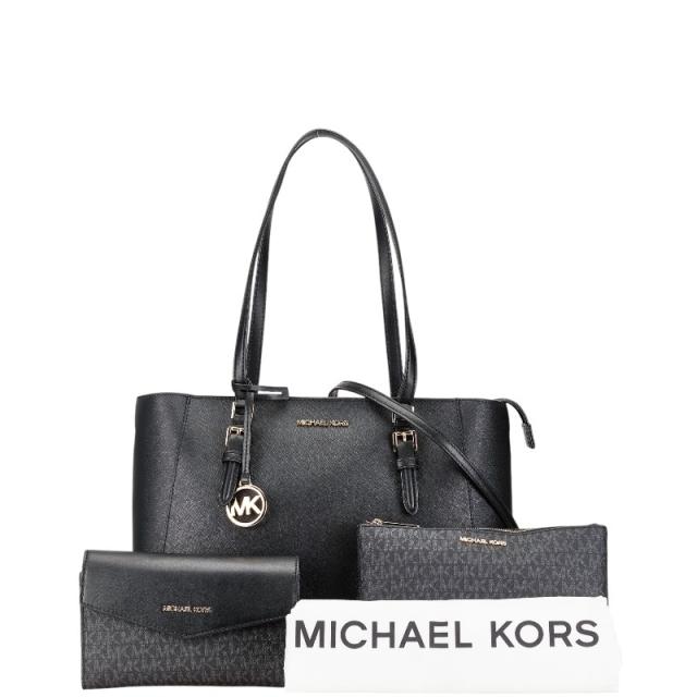 【極美品】MICHAEL KORS マイケルコース　ハンドバッグ　レザー　黒 楽天市場】マイケルマイケルコース 2WAY レザー ハンドバッグ