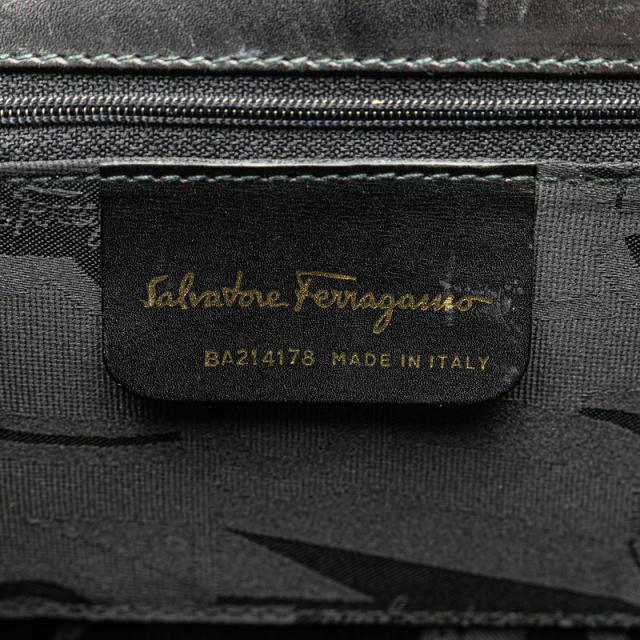 サルヴァトーレフェラガモ ヴァラ リボン ハンドバッグ ショルダーバッグ 2WAY BA214178 ブラック Salvatore Ferragamo 【中古】_5