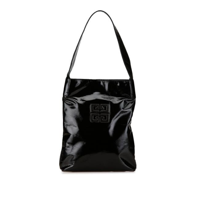 ジバンシー パイソン型押し ワンショルダーバッグ ブラック エナメル レディース Givenchy 【中古】の通販は