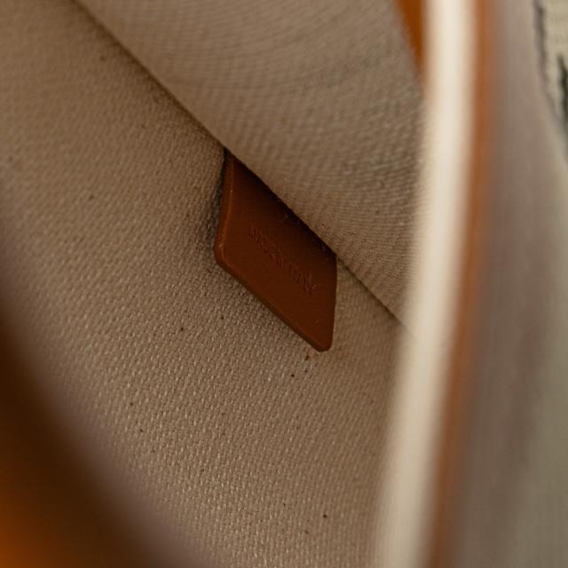 セリーヌ ミニ バーティカル カバ ハンドバッグ ショルダーバッグ 2WAY ナチュラル タン キャンバス カーフ レディース CELINE 【中古】_7