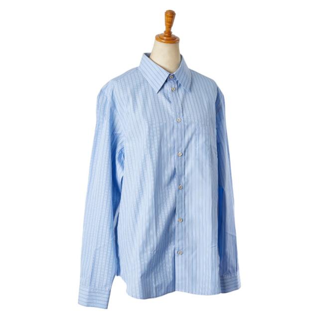 グッチ ストライプ 長袖シャツ Yシャツ サイズ：40/15 3/4 ブルー ホワイト コットン メンズ GUCCI 【中古】の通販は