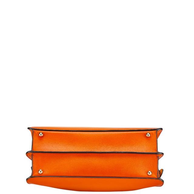 フェンディ ピーカブー アイシーユー ミディアム ハンドバッグ 8BN321 オレンジ レザー レディース FENDI 【中古】_2