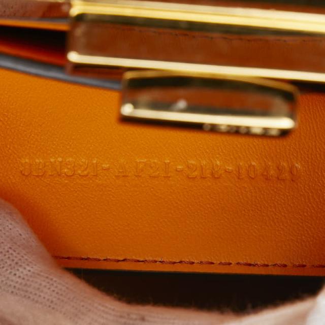 フェンディ ピーカブー アイシーユー ミディアム ハンドバッグ 8BN321 オレンジ レザー レディース FENDI 【中古】_6