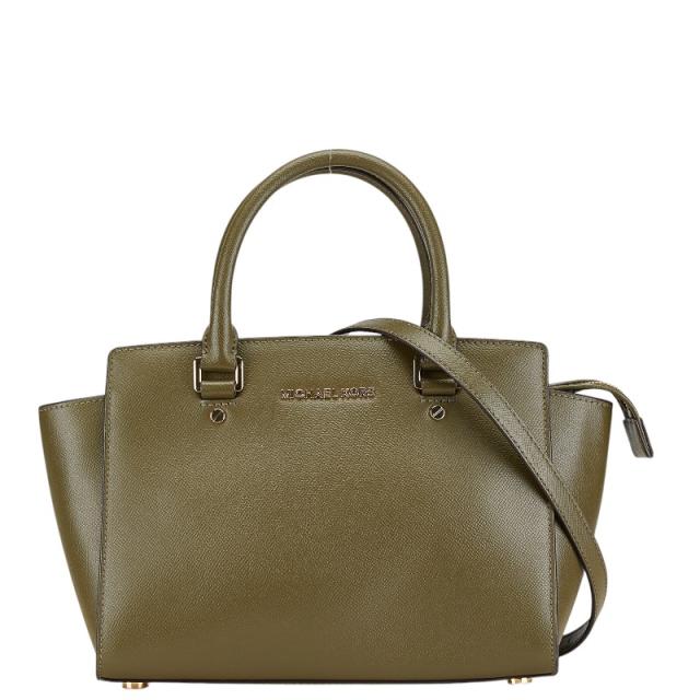 マイケルコース セルマ ハンドバッグ ショルダーバッグ 2WAY 30S3GLMS2L カーキ レザー レディース Michael Kors 【中古】の通販は 5,712円