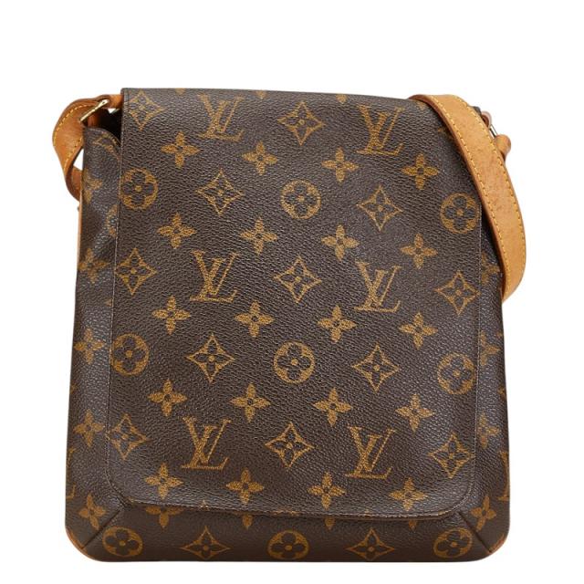 ルイ ヴィトン モノグラム ミュゼット サルサ ショート ショルダーバッグ M51258 ブラウン PVC レザー LOUIS VUITTON 【中古】の通販は 49,800円