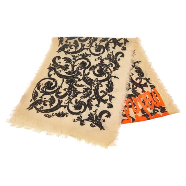 ロエベ ボタニカル ストール ブラウン マルチカラー カシミヤ コットン レディース LOEWE 【中古】の通販は