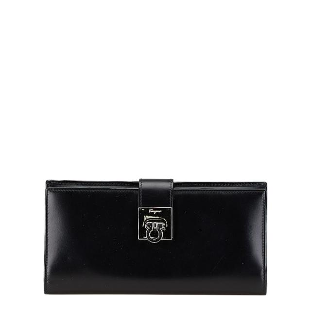 Salvatore Ferragamo サルヴァトーレフェラガモ長財布/ブラック