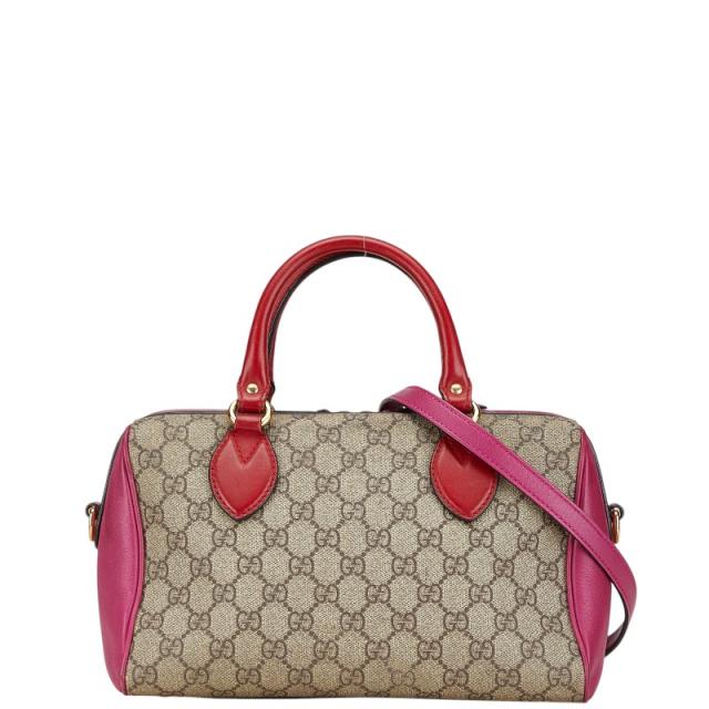 グッチ GGスプリーム ボストンバッグ ショルダーバッグ 2WAY 409529  