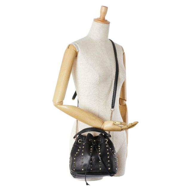 ジミーチュウ BON BON BUCKET S スタッズ ショルダーバッグ ハンドバッグ 2WAY ブラック レザー レディース JIMMY CHOO 【中古】_6