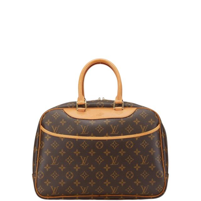 ルイ ヴィトン モノグラム ドーヴィル ハンドバッグ M47270 ブラウン PVC レザー レディース LOUIS VUITTON 【中古】の通販は