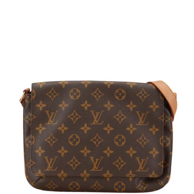 ルイ ヴィトン モノグラム ミュゼット タンゴ ショート ワンショルダーバッグ M51257 ブラウン PVC レザー LOUIS VUITTON 【中古】の通販は