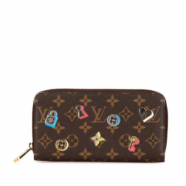 ルイ ヴィトン モノグラム ラブロック ジッピー ウォレット ラウンドファスナー 長財布 M64116 ブラウン PVC LOUIS VUITTON 【中古】の通販は