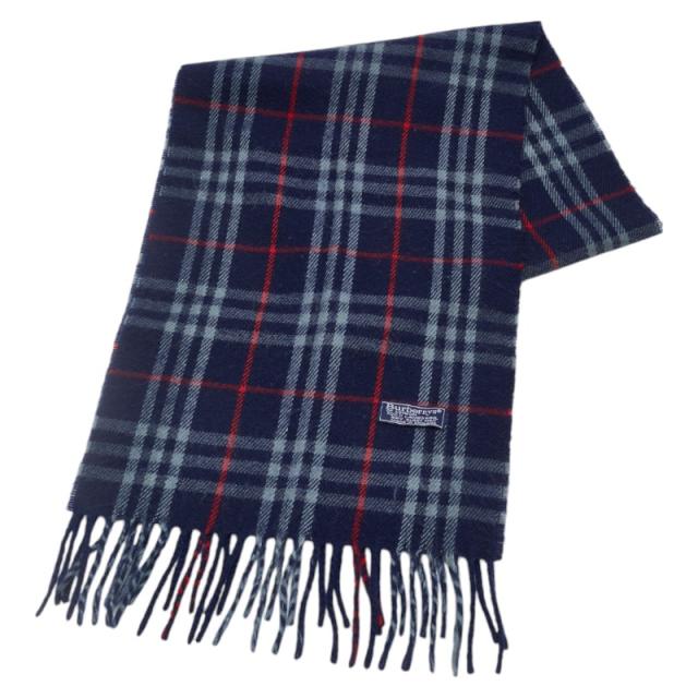 新品 バーバリー マフラー LAMB WOOL ノバチェック 色:ネイビー系 新品 バーバリー マフラー LAMB WOOL ノバチェック 色:ネイビー系