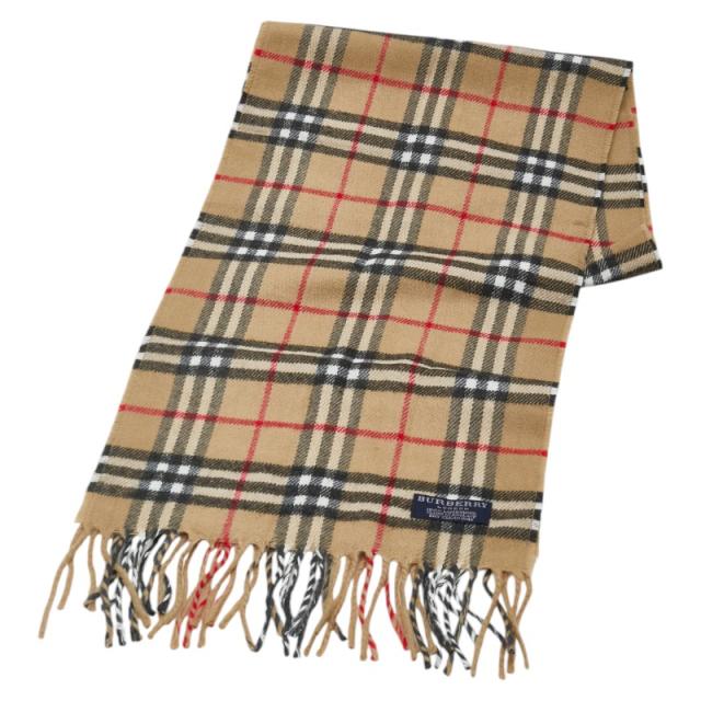 バーバリー ノバチェック マフラー ベージュ マルチカラー ウール レディース BURBERRY 【中古】の通販は 19,800円