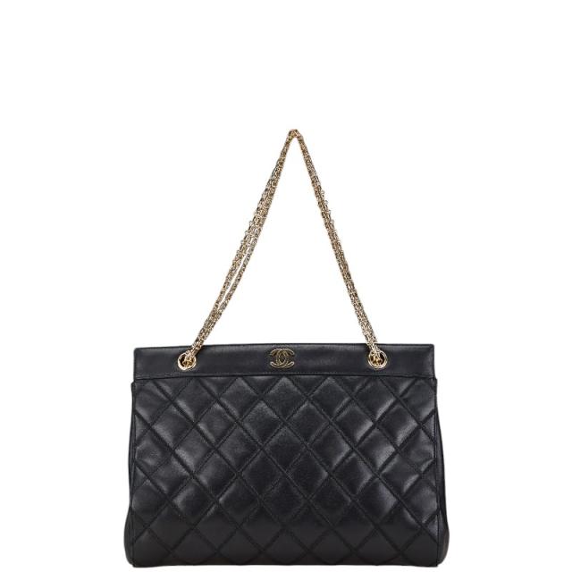 シャネル ビコローレ ココマーク チェーンショルダーバッグ ブラック レザー レディース CHANEL 【中古】の通販は 268,000円