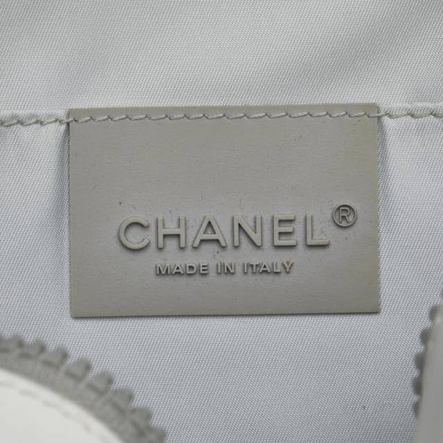 シャネル スポーツライン ココマーク 斜め掛け ショルダーバッグ ホワイト グレー ナイロン レディース CHANEL 【中古】_4