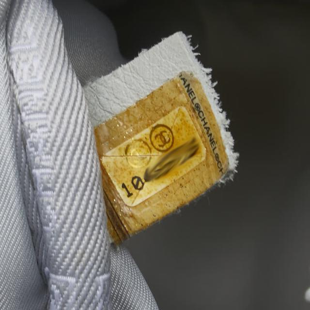 シャネル スポーツライン ココマーク 斜め掛け ショルダーバッグ ホワイト グレー ナイロン レディース CHANEL 【中古】_5