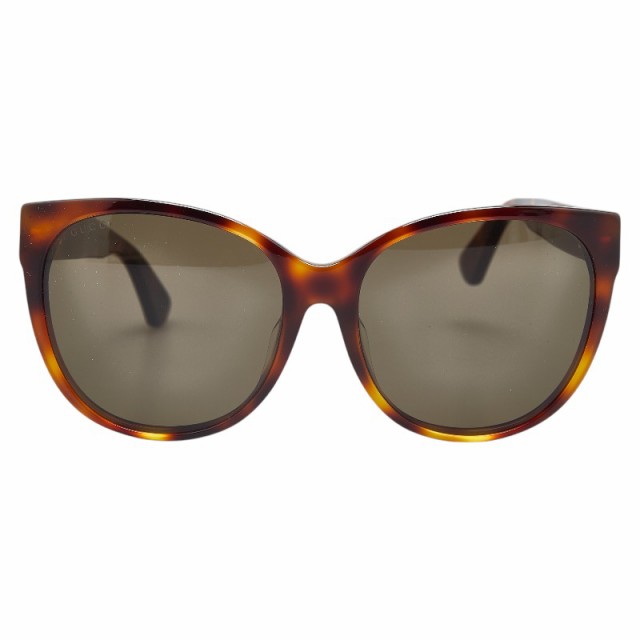 グッチ インターロッキングG ビー 蜂 サングラス GG0097SA ブラウン プラスチック レディース GUCCI 【中古】の通販は 19,800円