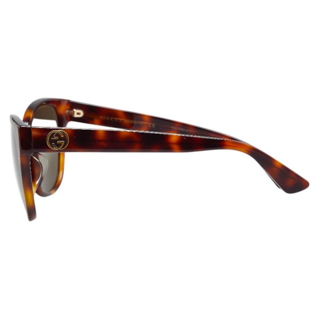 グッチ インターロッキングG ビー 蜂 黒眼鏡 GG0097SA 赤銅色 可塑性物質 レディース GUCCI 【中古】