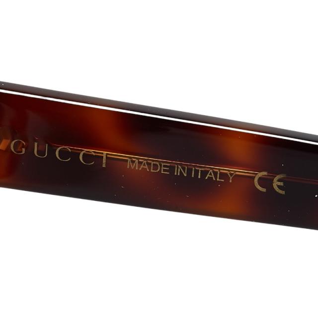 グッチ インターロッキングG ビー 蜂 黒眼鏡 GG0097SA 赤銅色 可塑性物質 レディース GUCCI 【中古】