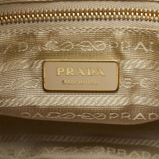 美品☆プラダ　ハンドバッグ ベネチアプリント 三角ロゴプレート☆ヴェネチア♫ プラダ 三角ロゴプレート ベネチア プリント ハンドバッグ