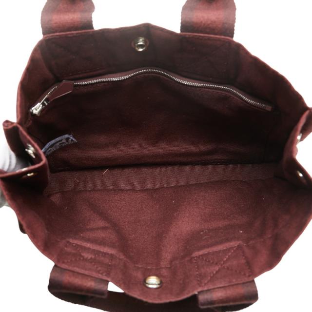 エルメス フールトゥPM ハンドバッグ ワインレッド キャンバス レザー レディース HERMES 【中古】_3