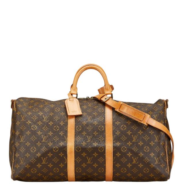 ルイ ヴィトン モノグラム キーポル バンドリエール 55 ボストンバッグ ショルダーバッグ 2WAY M41414 ブラウン LOUIS VUITTON 【中古】の通販は