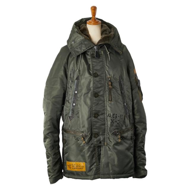 アヴィレックス N-3B プロトタイプ ミリタリージャケット フライトジャケット サイズ：M 6102109 カーキ ナイロン メンズ AVIREX【中古】