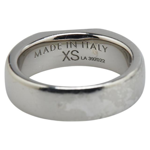 FENDI シルバーメタルリング クリスタル装飾 エフ イズ フェンディ リング クリスタル シルバー | Fendi