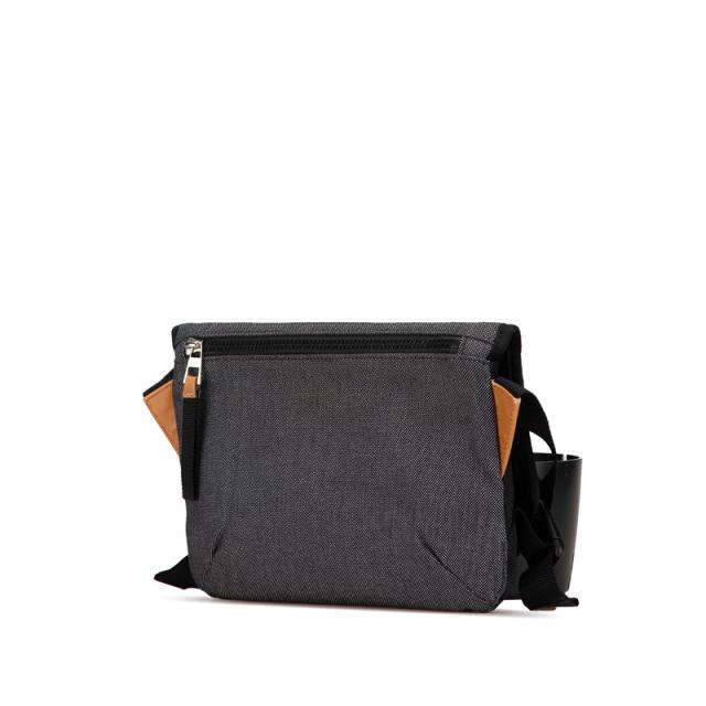 ロエベ アイシリーズ  EYE ショルダーバッグ メッセンジャーバッグ グレー ブラック ブラウン キャンバス レザー LOEWE 【中古】の通販は