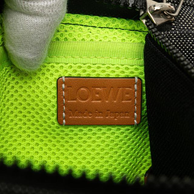 ロエベ アイシリーズ  EYE ショルダーバッグ メッセンジャーバッグ グレー ブラック ブラウン キャンバス レザー LOEWE 【中古】の通販は