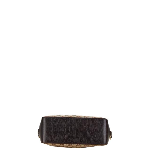 グッチ GGキャンバス トートバッグ 107757 ベージュ ブラウン キャンバス レザー レディース GUCCI 【中古】の通販は