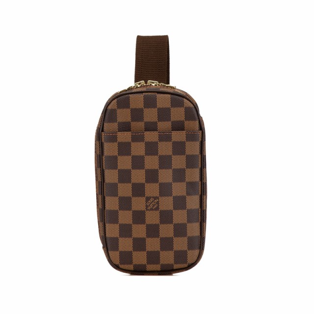 ルイ ヴィトン ダミエ ポシェット ガンジュ SPO ウエストバッグ ショルダーバッグ N48048 ブラウン PVC レザー LOUIS VUITTON 【中古】の通販は