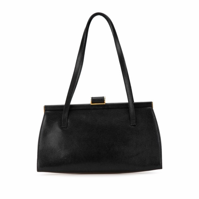 サルヴァトーレフェラガモ ガンチーニ ハンドバッグ トートバッグ ブラック レザー レディース Salvatore Ferragamo 【中古】の通販は 13,528円